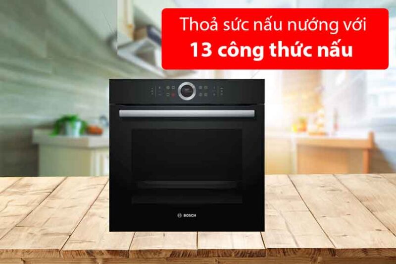 Lò nướng Bosch HBG635BB1 - Series 8 17 13 công thức nướng đa dạng của lò nướng Bosch