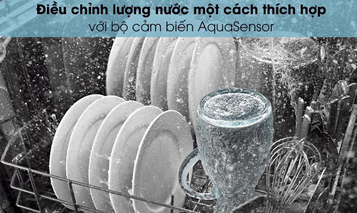 Máy rửa bát Bosch SMS4ECI26E - thông minh, hiện đại 8 Cảm biến nước Aquasens SMS4ECI26Eor máy rửa bát Bosch