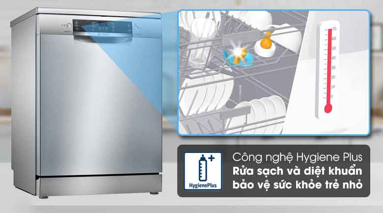 Máy rửa bát Bosch SMS46MI01G - nhập khẩu chính hãng 24 bosch sms46mi01g hygiene plus - Máy rửa bát Bosch SMS46MI01G - nhập khẩu chính hãng
