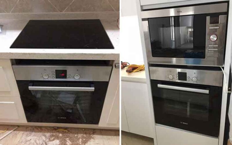 Lò nướng Bosch HBN331E1K - 67 lít cao cấp giá rẻ 12 Hình ảnh lắp đặt thực tế của lò nướng Bosch