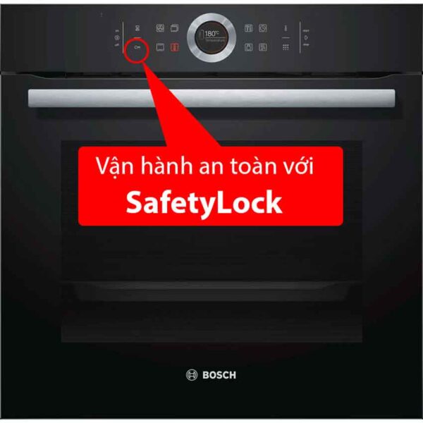 Lò nướng Bosch HBG635BB1 - Series 8 19 Khóa an toàn lò nướng âm tủ đối lưu Bosch