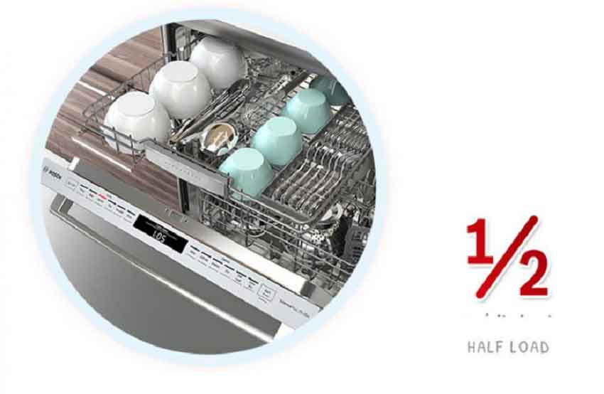 Máy rửa bát Bosch SMS2HVI72E - chính hãng giá rẻ 4 Chức năng rửa nửa tải máy rửa bát