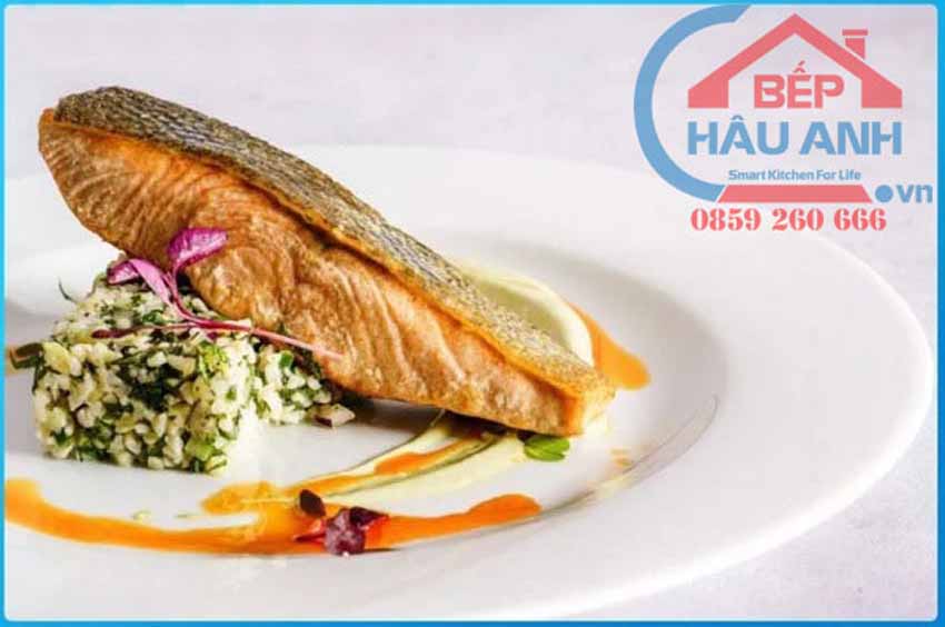 Nướng cá hồi bằng lò nướng - 2 công thức mới 7 Nướng cá hồi bằng lò nướng - Cá hồi nướng bơ tỏi