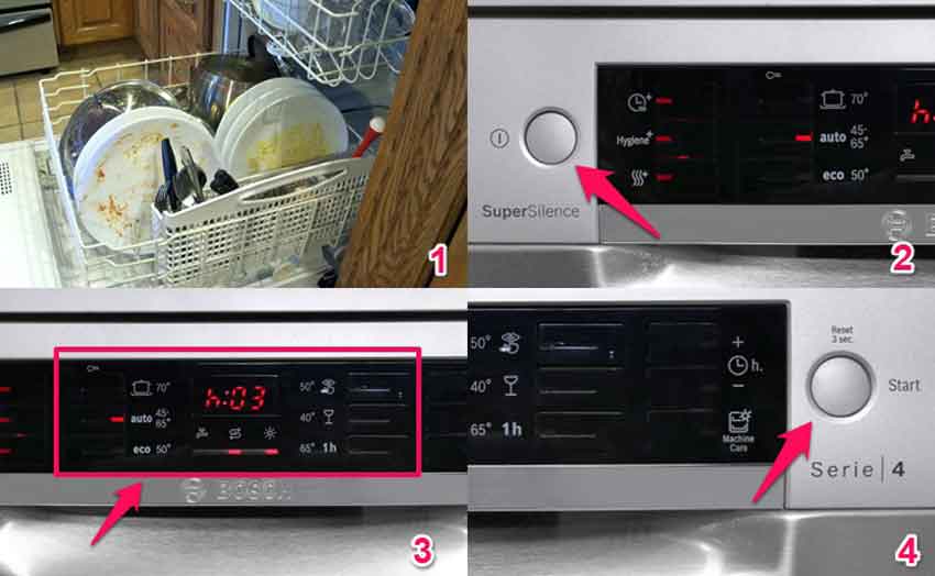 Hướng dẫn sử dụng máy rửa bát Bosch SMS46MI05E 8 cac buoc su dung may rua chen bosch sms46mi05e - Hướng dẫn sử dụng máy rửa bát Bosch SMS46MI05E