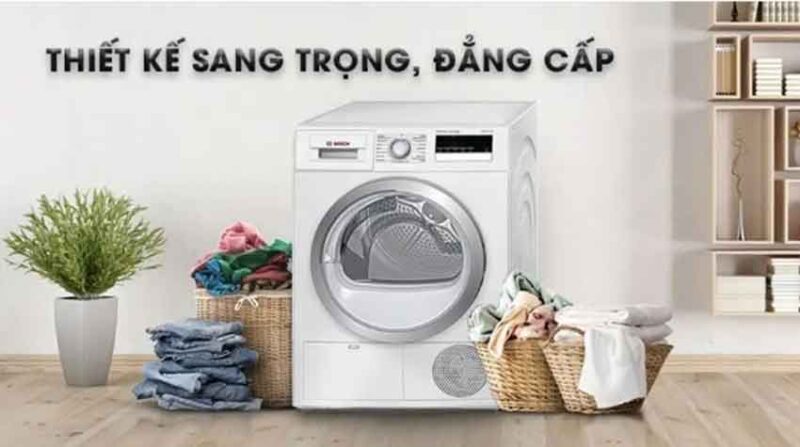 Máy sấy quần áo Bosch WTH85200GB - Sấy tụ hơi A+++ 7 Máy sấy quần áo Bosch WTH85200GB thiết kế sang trọng