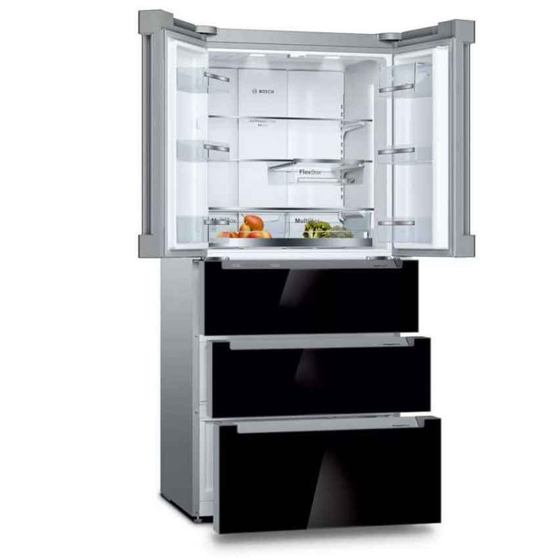 Đánh giá tủ lạnh Bosch KFN86AA76J - 5 cánh 13 Bosch KFN86AA76J thiet ke 3 khay truot - Đánh giá tủ lạnh Bosch KFN86AA76J - 5 cánh