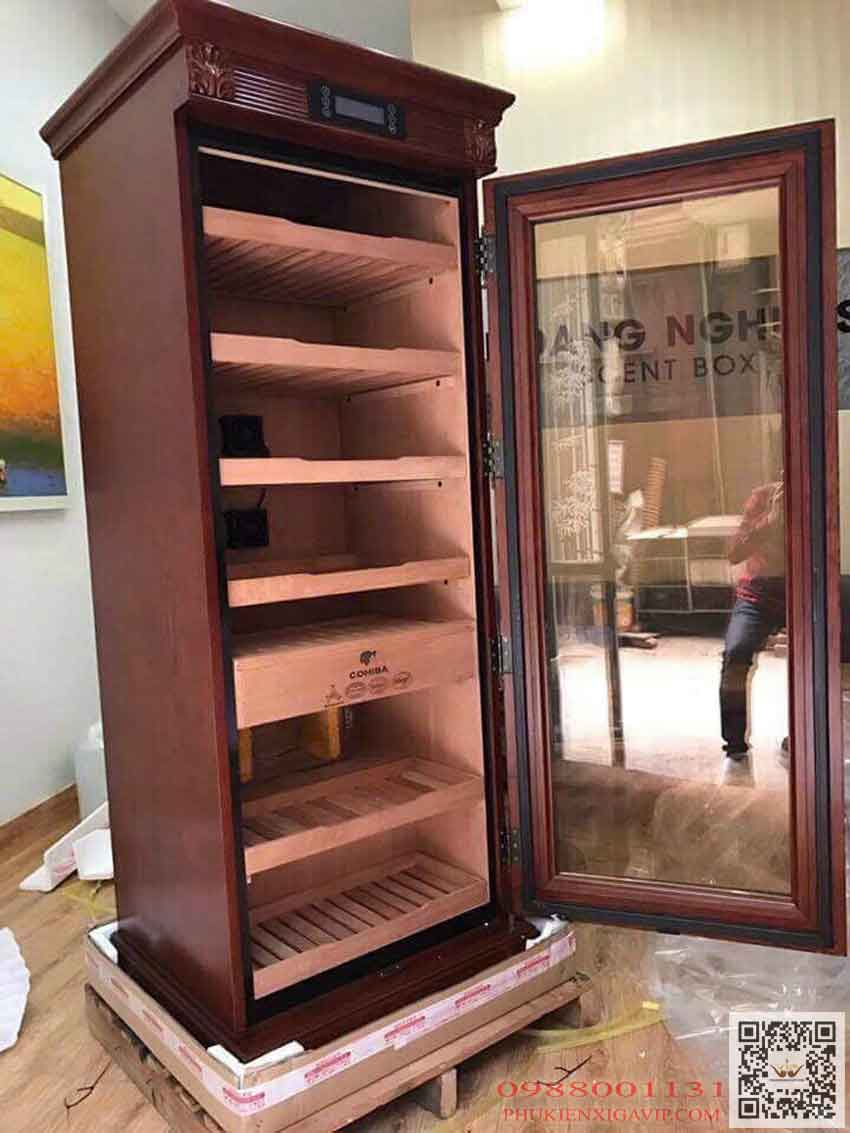 Tủ bảo quản xì gà Lubinski LB180A - giá siêu ưu đãi 13 Tủ xì gà với 7 tầng chứa