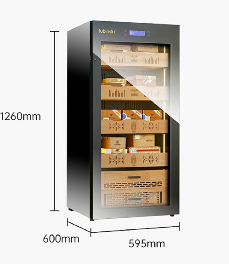 Bản vẽ kỹ thuật Tủ điện bảo quản xì gà Lubinski RA668 - hiện đại, cao cấp