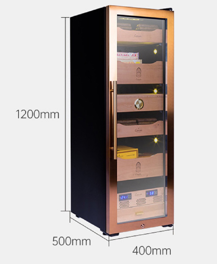 Bản vẽ kỹ thuật Tủ điện bảo quản xì gà Lubinski RA333 - 5 tầng