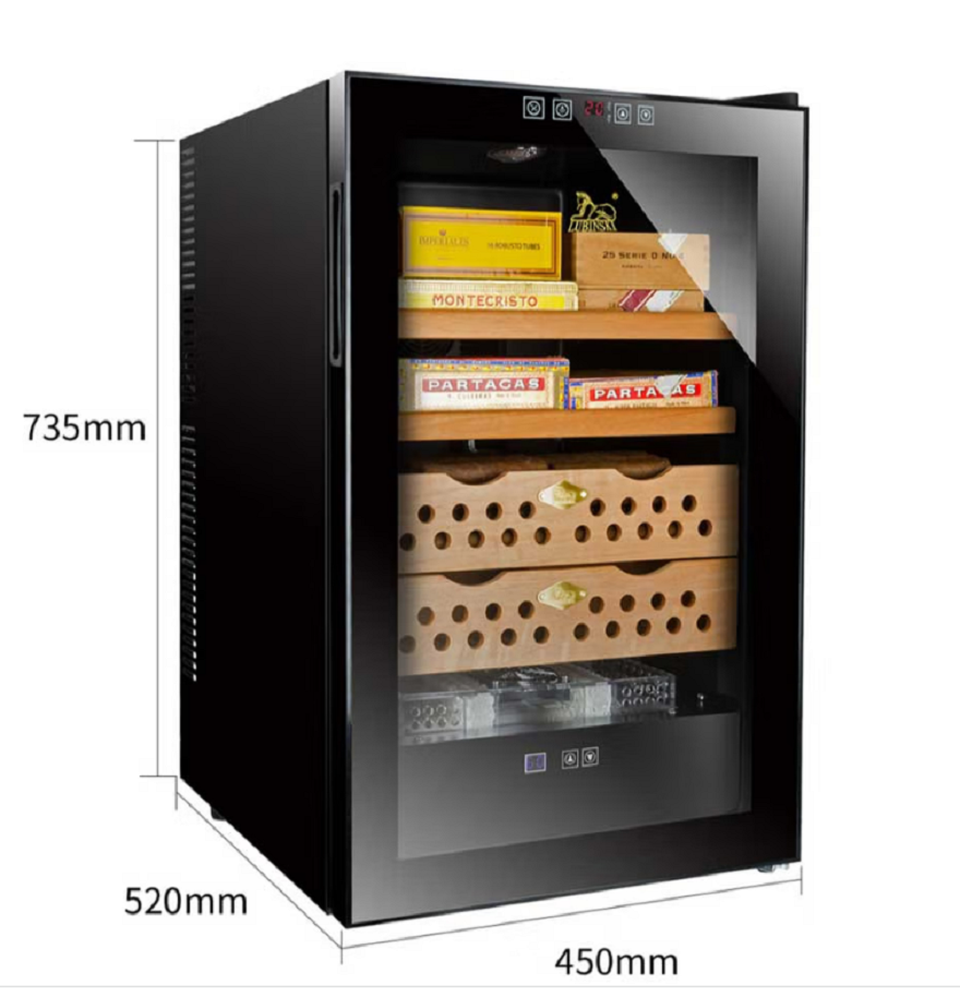 Bản vẽ kỹ thuật Tủ điện bảo quản xì gà Lubinski RA559 - 4 tầng