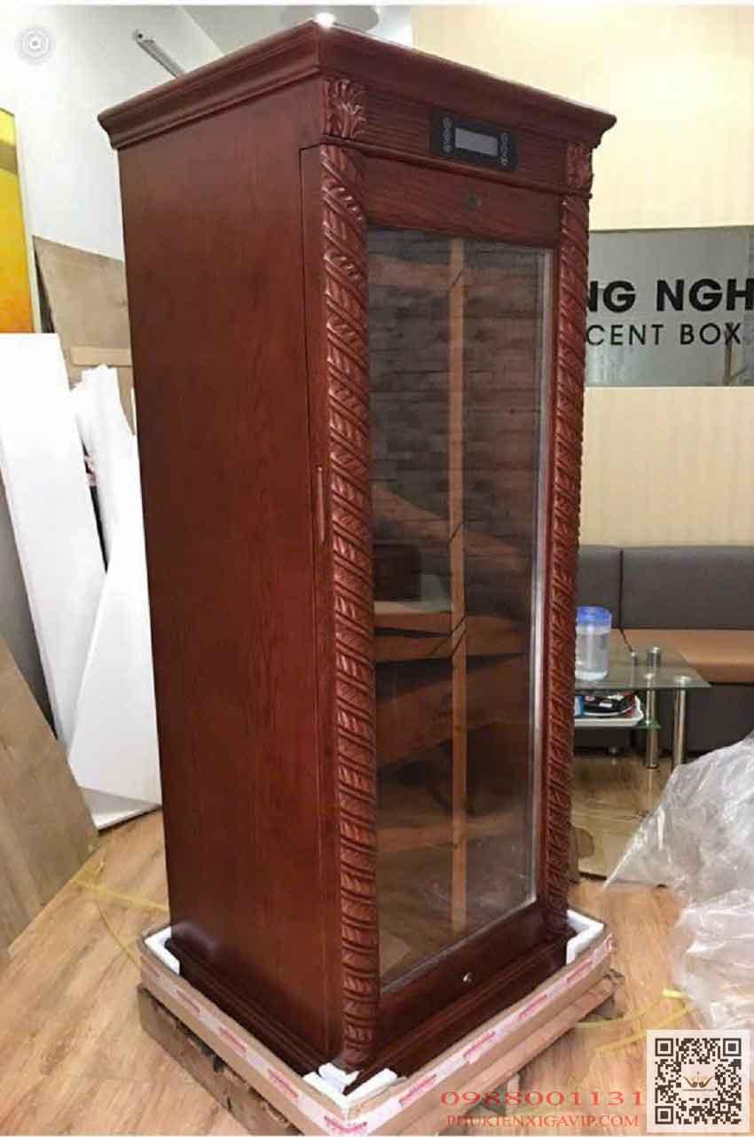 Tủ bảo quản xì gà Lubinski LB180A - giá siêu ưu đãi 15 Cửa kính dễ dàng quan sát phía trong
