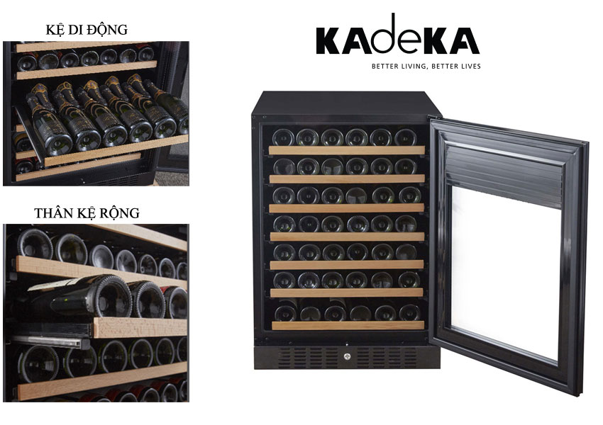 Tủ lưu trữ rượu vang Kadeka KS54TL/TR giá tốt nhất thị trường Tu-ruou-vang-gia-dinh-kadeka-ks54tltr-ke-rong-di-dong