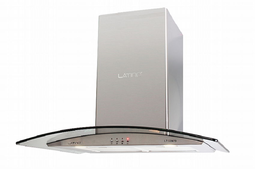 Máy hút mùi Latino LT C06/90 - nhập khẩu chính hãng 1 Máy hút mùi Latino LT - C06/90 kính cong