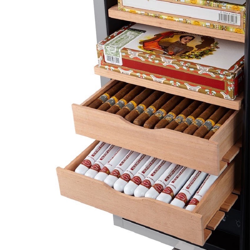 Tủ điện bảo quản xì gà Vinocave SC 18AH chính hãng Khay-chua-1