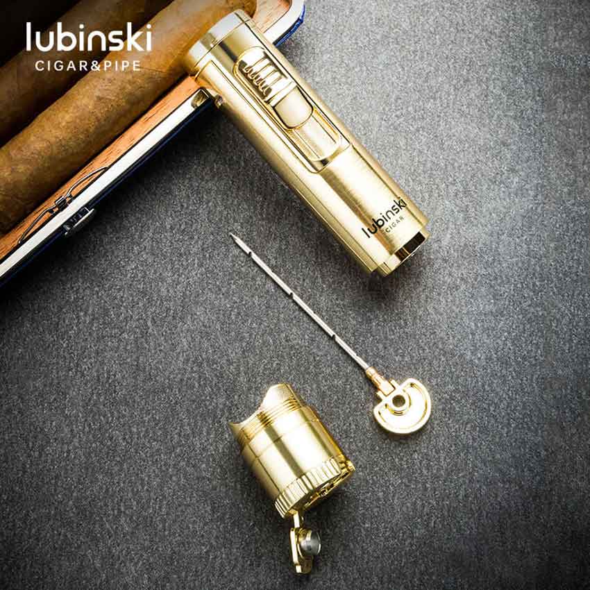 Lubinski YJA 10018, bật lửa xì gà 4 trong 1 cao cấp, HÀNG TỐT Set-3-mon-phu-kien-lubinski