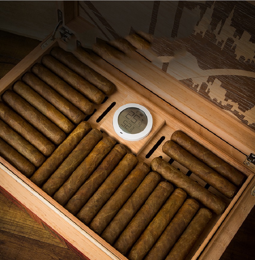 Quà biếu tặng sang trọng – hộp bảo quản xì gà Lubinski RA 960 Hop-bao-quan-lubinski-ra-960-100-dieu