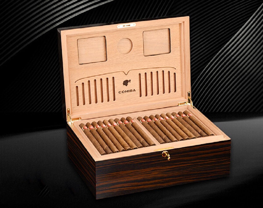 Shop phụ kiện hút xì gà bán các loại hộp bảo quản chính hãng, giá tốt Hop-giu-am-xi-ga-cohiba-120-dieu