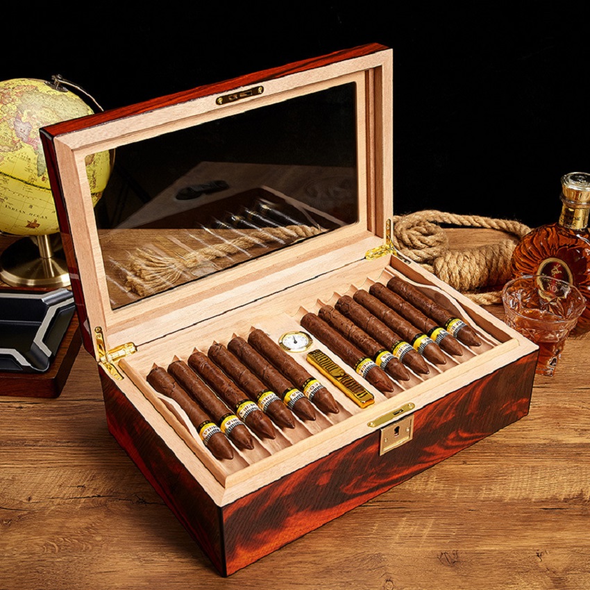 Tại sao hộp ủ xì gà 50 điếu Lubinski YJA60015 bán chạy nhất? Mat-kinh-de-dang-quan-sat-phia-trong