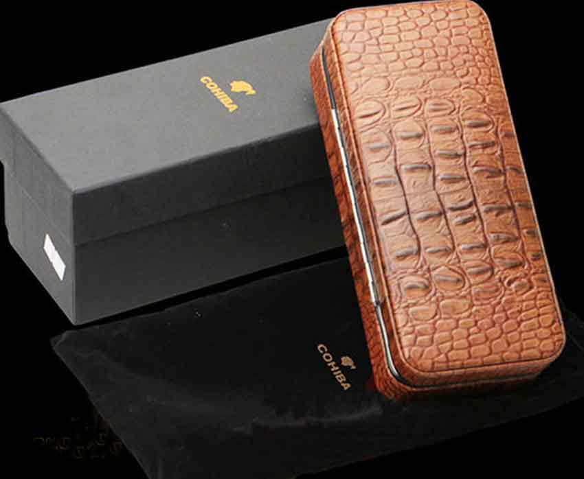 Set phụ kiện xì gà Cohiba BLH515 - hộp đựng và bật lửa chính hãng 2 Hộp giữ ẩm xì gà