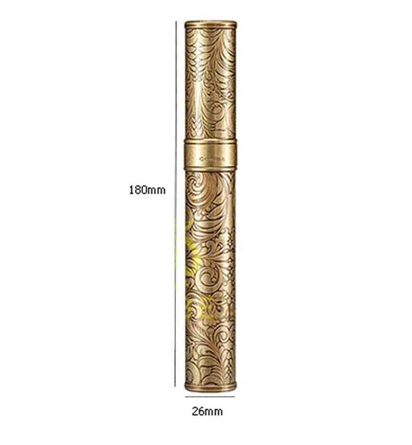 Bản vẽ kỹ thuật Ống đựng xì gà Cohiba HB 022 - 1 điếu bằng đồng