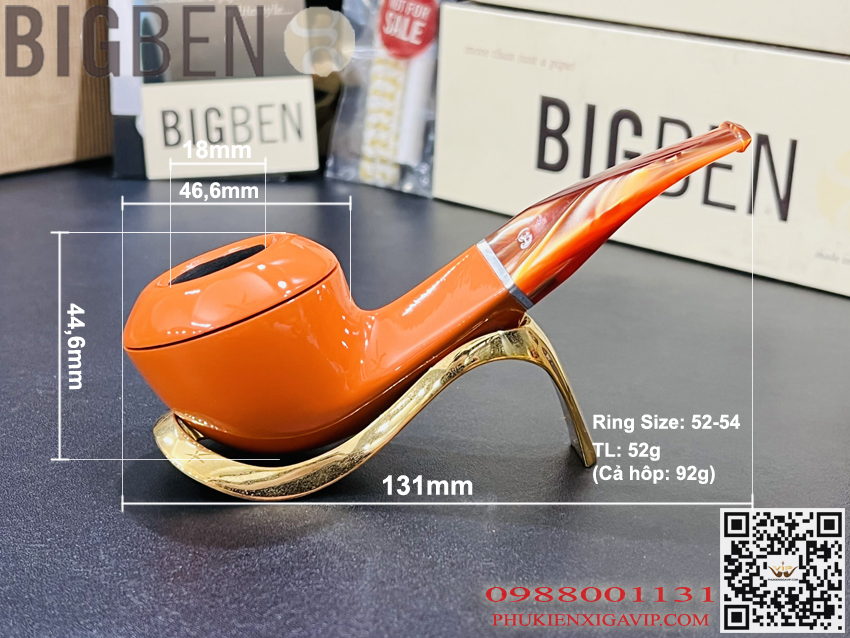 Bản vẽ kỹ thuật Tẩu hút xì gà và thuốc sợi Bigben Timony 570 - chính hãng BigBen