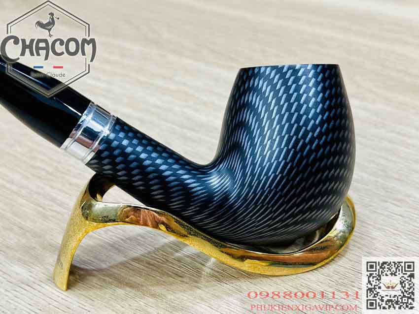Tẩu chuyên hút cigar và thuốc sợi Chacom Carbone No 851, xách tay Pháp Tau-Chacom-Carbone-No851-go-thach-nam