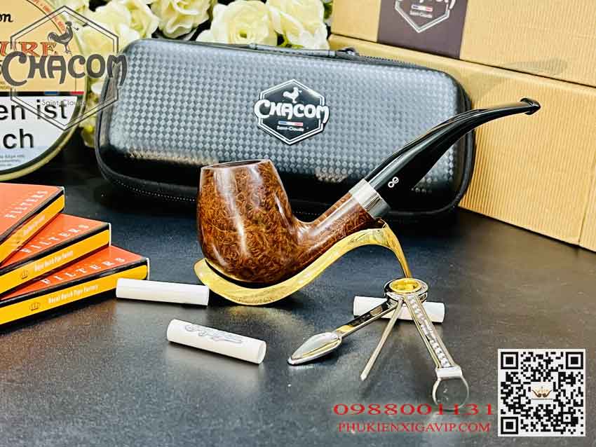 Tẩu hút thuốc sợi và xì gà Chacom Club No851 - cao cấp, chính hãng 18 Mua tẩu được tặng kèm nhiều quà tặng giá trị