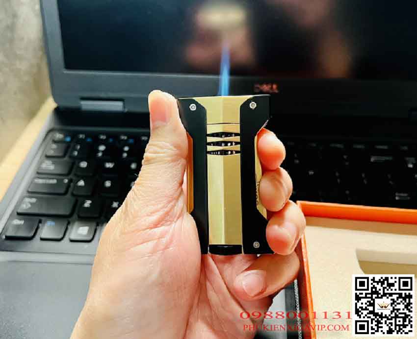 Những set bật lửa dao cắt xì gà đáng mua nhất 40 Bật lửa khò 1 tia