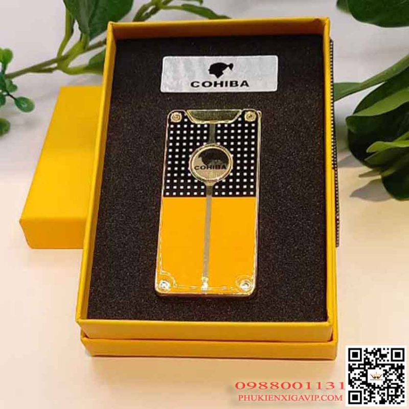 Tại sao hút xì gà cần dùng bật lửa khò? 14 bat lua kho 2 tia cam ung cohiba cob180 sang trong - Tại sao hút xì gà cần dùng bật lửa khò?