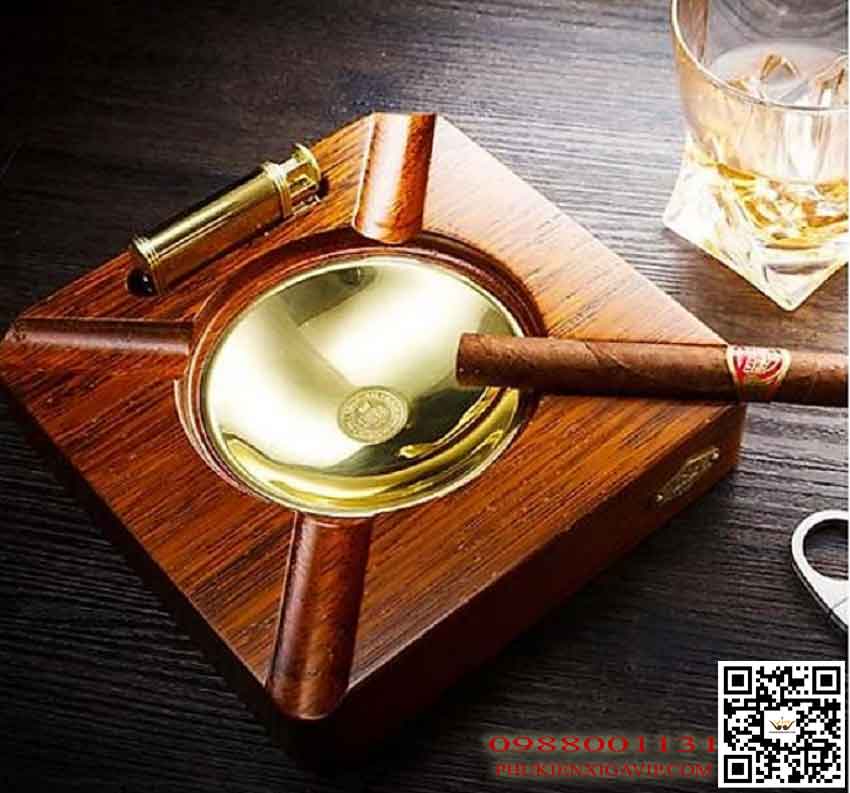 4 mẫu gạt tàn xì gà gỗ loại 4 điếu đáng mua nhất hiện nay 17 gat tan xi ga go cao cap Lubinski LB TZ7 - 4 mẫu gạt tàn xì gà gỗ loại 4 điếu đáng mua nhất hiện nay