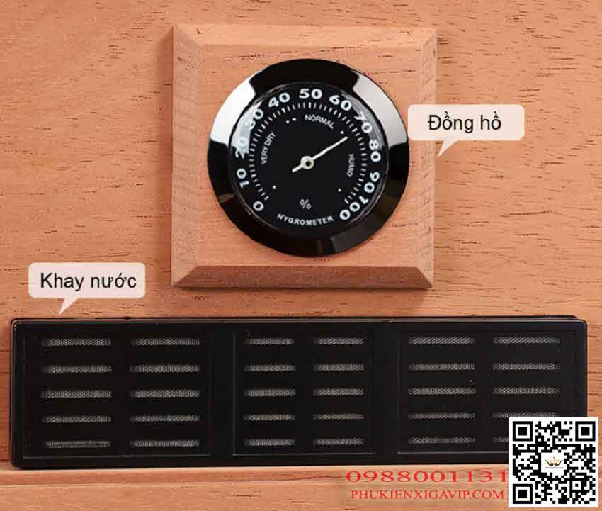 Có nên mua hộp bảo quản xì gà không? 15 hop dung xi ga co dong ho do do am - Có nên mua hộp bảo quản xì gà không?
