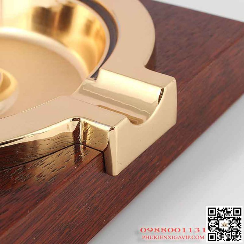 4 mẫu gạt tàn xì gà gỗ loại 4 điếu đáng mua nhất hiện nay 16 ranh do xi ga kim loai Guevara RGA 2041 - 4 mẫu gạt tàn xì gà gỗ loại 4 điếu đáng mua nhất hiện nay