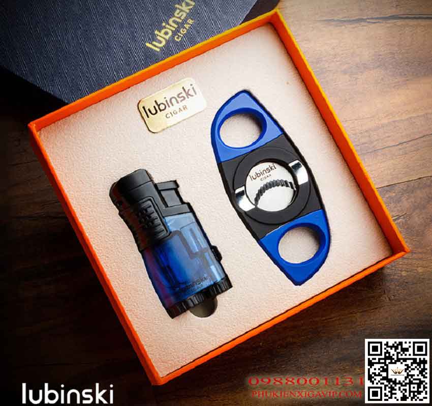 Những set bật lửa dao cắt xì gà đáng mua nhất 53 set phu kien lubinski yja 80014 mau - Những set bật lửa dao cắt xì gà đáng mua nhất