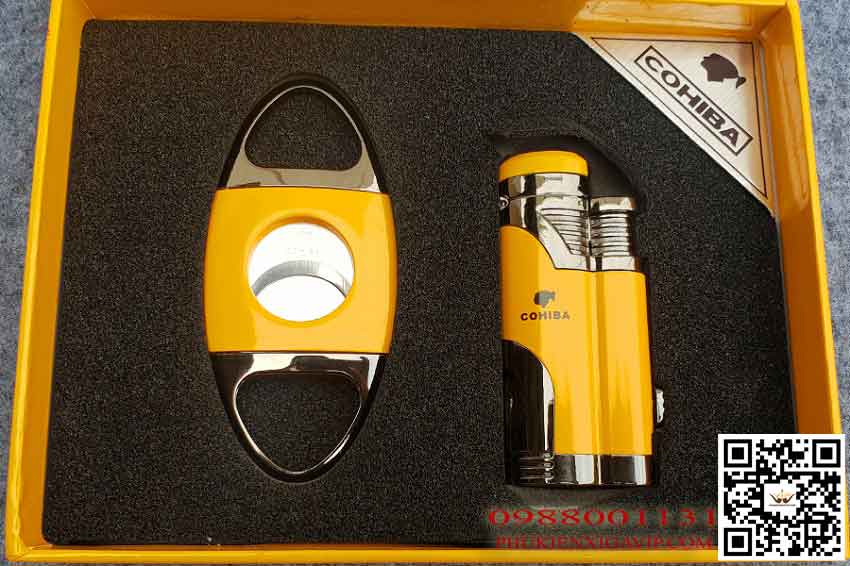 Những set bật lửa dao cắt xì gà đáng mua nhất 42 Set Cohiba T14A