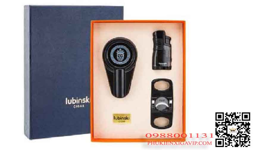 Sét phụ kiện cigar 3 món Lubinski YJA80016 chính hãng Set-Lubinski-YJA80016-sang-trong-