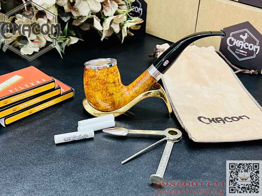 Tại sao nhiều người lựa chọn tẩu hút thuốc sợi? 10 tau xi ga Chacom Baccara No43 kem qua tang 1 - Tại sao nhiều người lựa chọn tẩu hút thuốc sợi?