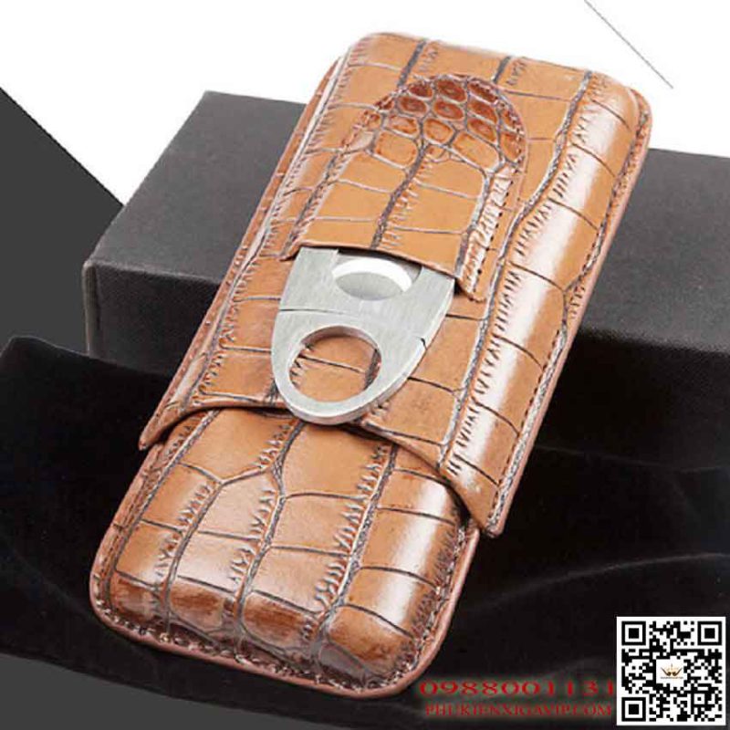 Cách chọn bao đựng xì gà đúng chuẩn 13 bao da xi ga cohiba 3304C kem dao cat - Cách chọn bao đựng xì gà đúng chuẩn