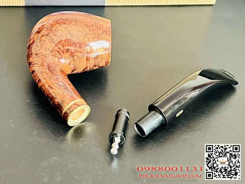 Tẩu cigar chacom pháp, quà tặng sếp sinh nhật cao cấp Tau-thuoc-soi-va-xi-ga-Chacom-Club-No851-loi-loc-9mm