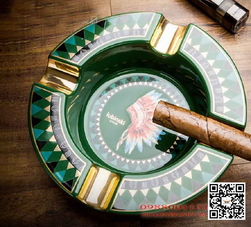 Gạt tàn xì gà (cigar) Lubinski giá rẻ, chính hãng loại 4 điếu Gat-tan-cigar-Lubinski-YJA20031-4-dieu