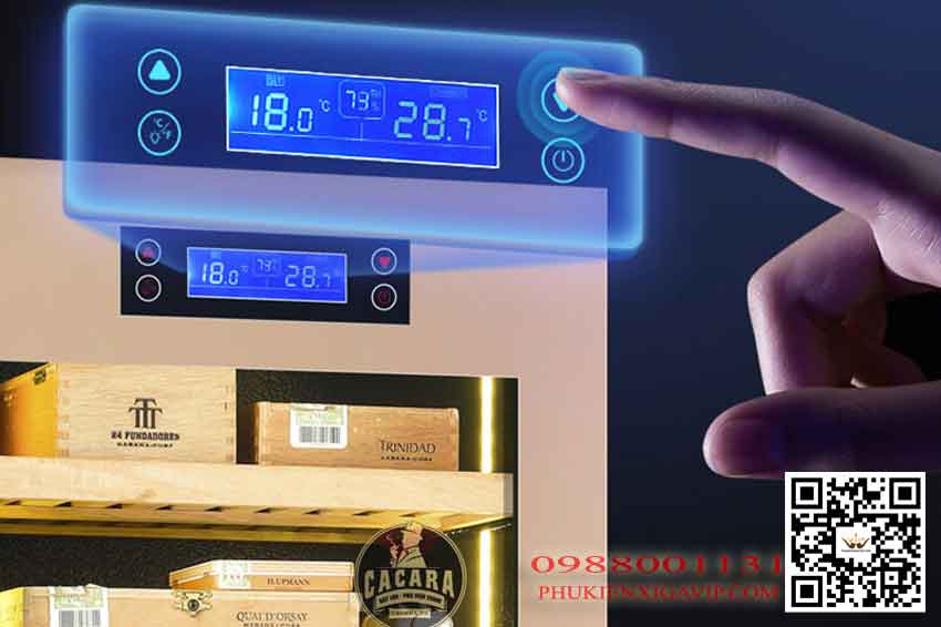Cài đặt nhiệt độ và độ ẩm đúng cho tủ xì gà 7 cai dat nhiet do tu bao quan cigar bao nhieu moi dung - Cài đặt nhiệt độ và độ ẩm đúng cho tủ xì gà