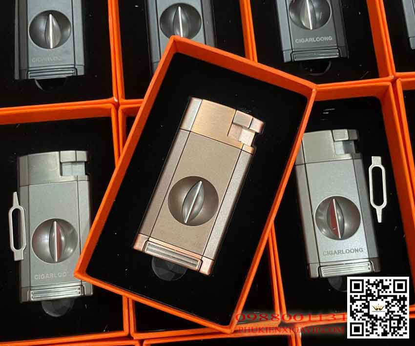 5 mẫu bật lửa tích hợp dao cắt xì gà giá tốt 13 Bat lua kho xi ga CigarLoong BLCL01 sang trong - 5 mẫu bật lửa tích hợp dao cắt xì gà giá tốt
