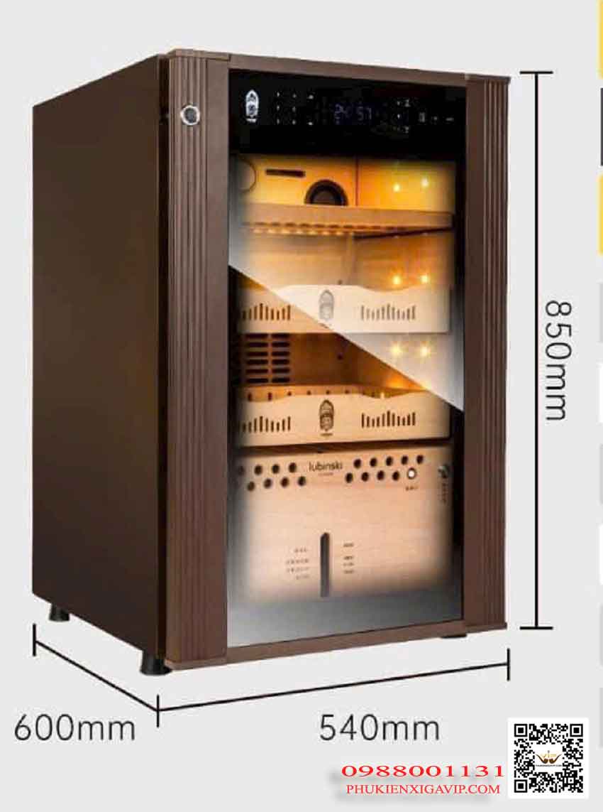 Bản vẽ kỹ thuật Tủ bảo quản xì gà cắm điện Lubinski MRA779 - mẫu mới