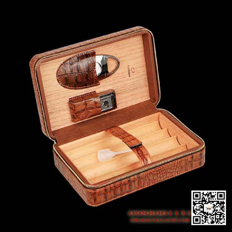 Top 4 set phụ kiện xì gà: Hộp dựng, bật lửa, dao cắt 19 set hop dung dao cat bat lua cigar cohiba h519 - Top 4 set phụ kiện xì gà: Hộp dựng, bật lửa, dao cắt